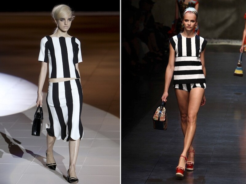 Strepen bij Marc Jacobs en Dolce & Gabbana