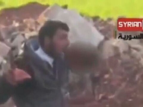Beeld uit de video van al-Hamad.