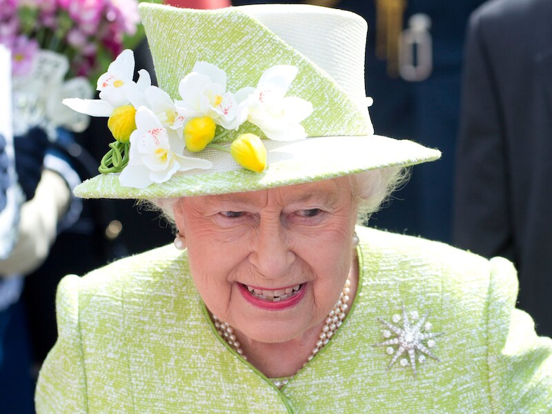 Queen Elizabeth II op haar 90e verjaardag.