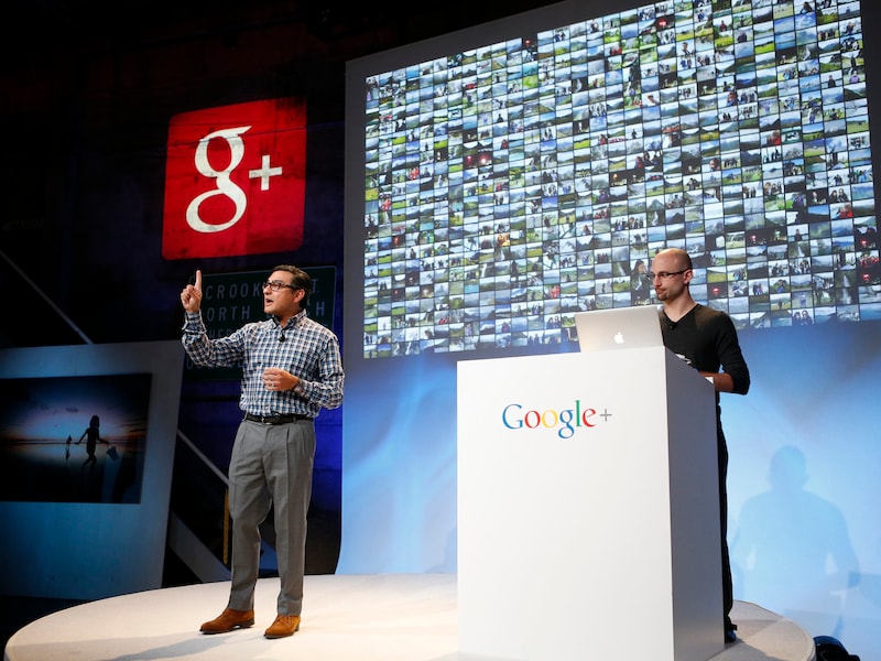 Vic Gundotra, vice-president Ontwikkeling bij Google, tijdens een Google event in oktober van vorig jaar.