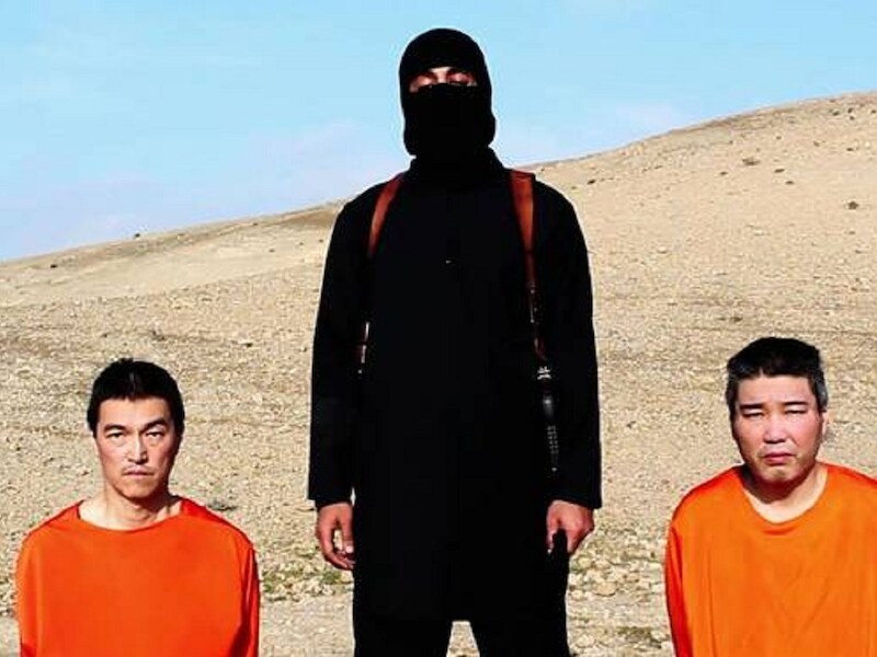 De Japanse gijzelaars in een video van IS