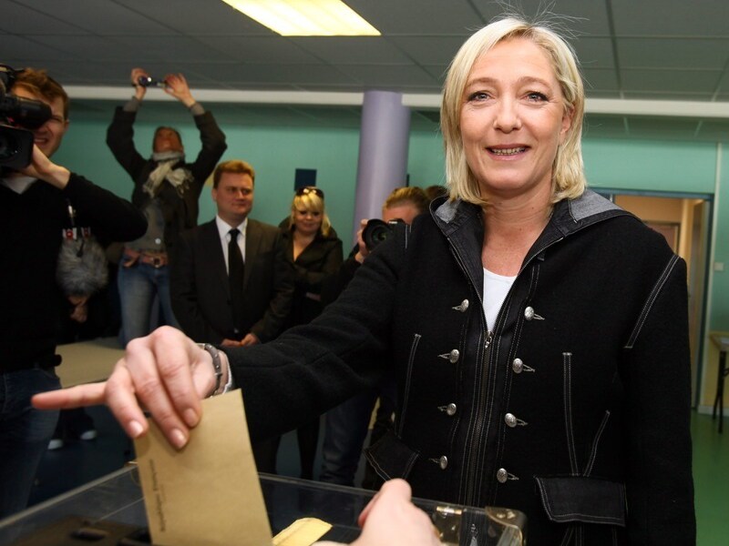 Front National-boegbeeld Marine Le Pen, dochter van Jean-Marie