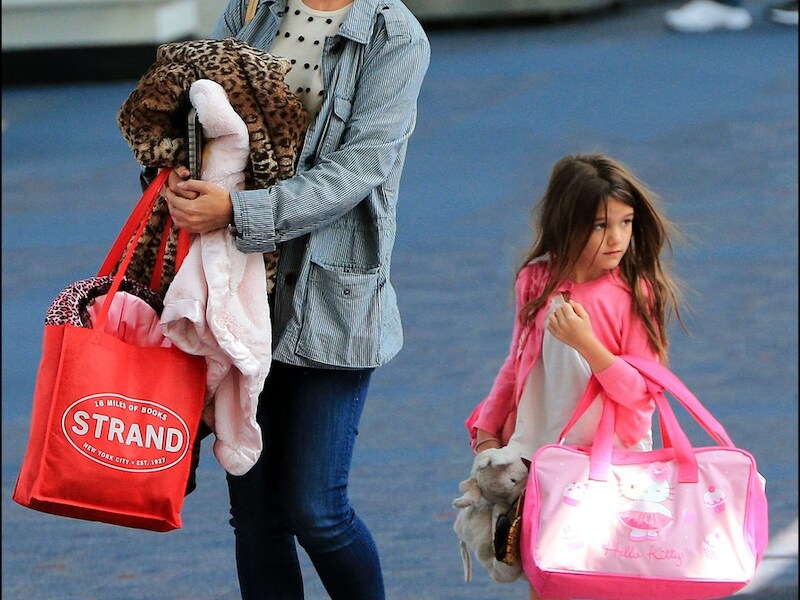 Katie Holmes en haar dochtertje Suri.