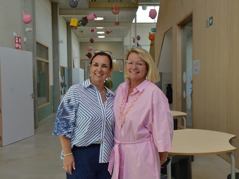 Directeurs Wendy Wauters en Tinneke Van Impe van campus Groentopia in Haaltert.