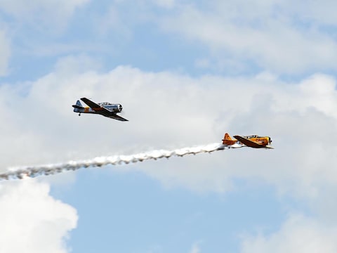 De Fly In op het vliegveld van Malle zorgde op de eerste weekenddag al voor veel spektakel 
