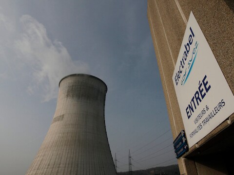 De kerncentrale van Tihange (Hoei).