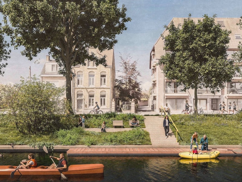 Grafische voorstelling nieuw instapponton