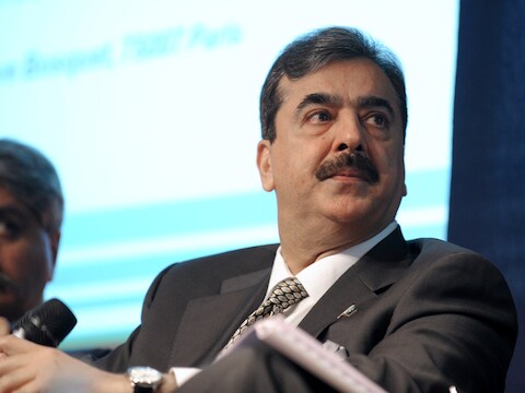 De Pakistaanse premier Yousuf Raza Gilani.