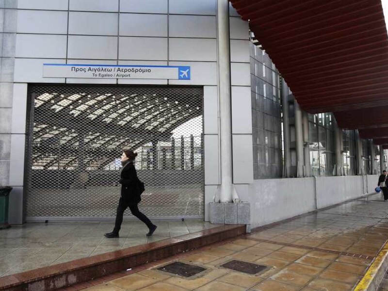 Een 24-urenstaking legde gisteren onder meer de metro in Athene plat.