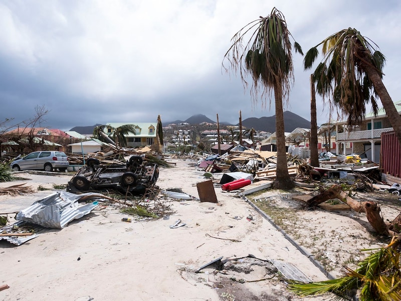 Onder meer het eiland Sint-Maarten is hard getroffen door orkaan Irma