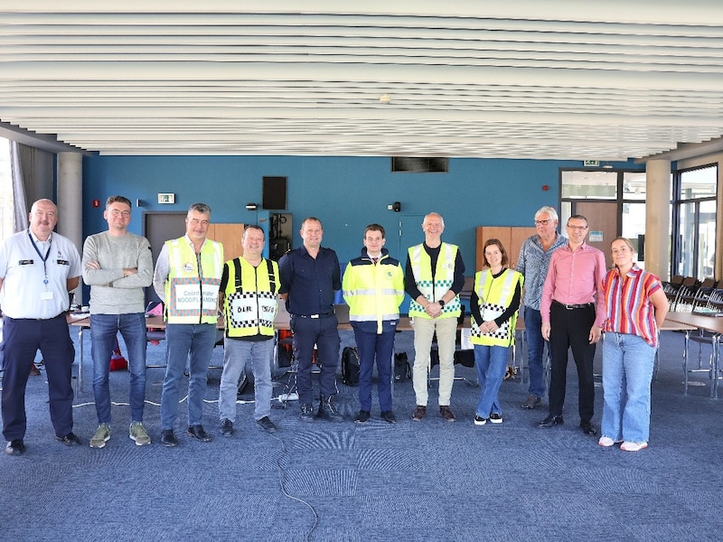 De rampoefening betrok onder meer de gemeentediensten, de politie en de brandweer.