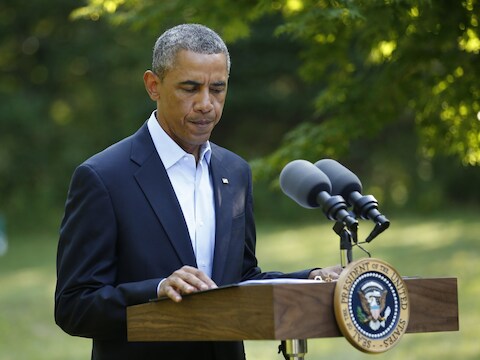 De Amerikaanse president Barack Obama