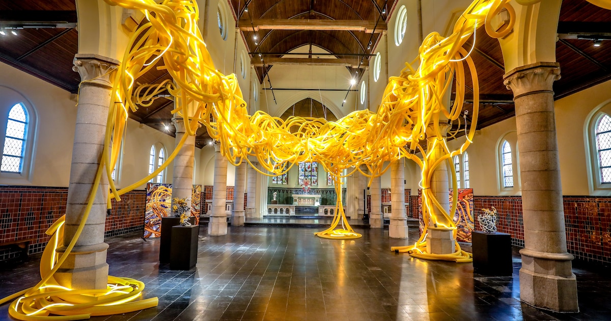Tentoonstelling ‘Nick Ervinck: Echoes of a line’ loopt nog tot eind deze maand in Sint-Pieters-Kapel