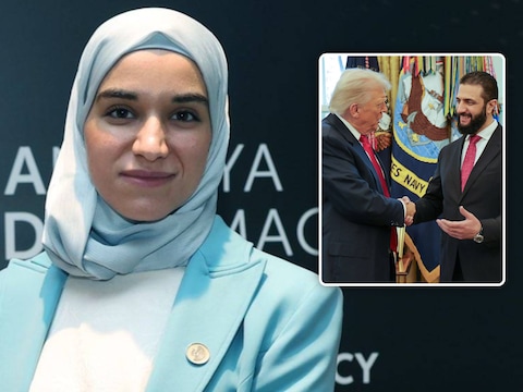 De Syrische first lady Latifa al-Droubi. Inzet: de ontmoeting tussen haar man en Donald Trump maandag in het Witte Huis. 