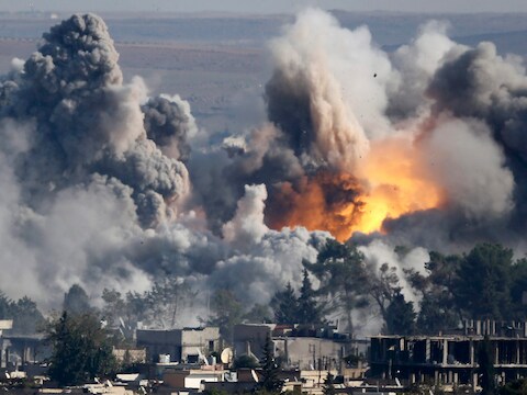 Archiefbeeld van de strijd rond Kobane.