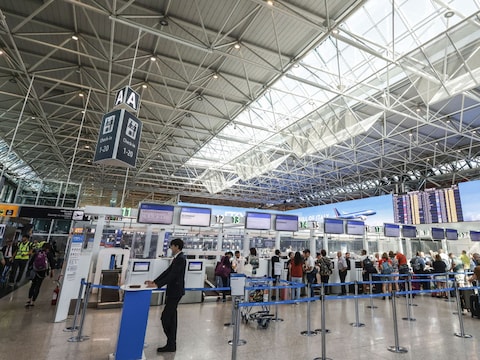 Archiefbeeld. De internationale luchthaven Fiumicino bij Rome, Italië . (08/09/230 