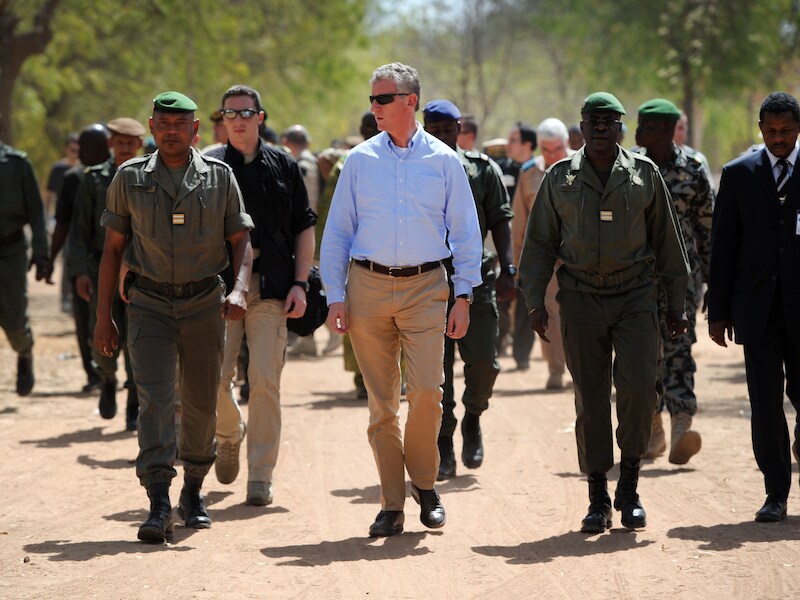 Minister van Defensie Pieter De Crem op missie in Mali.