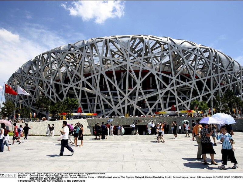 Het Nationaal Stadion van Peking.