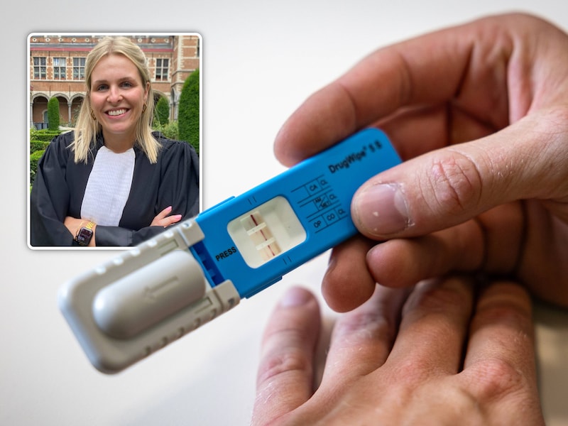De man werd uit het verkeer geplukt bij een controleactie en bleek onder invloed te zijn van drugs. Hij werd vertegenwoordigd door meester Jill Tops (inzet)