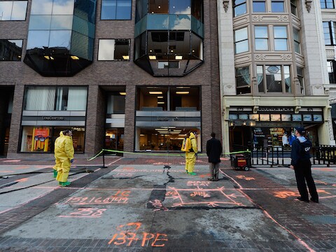 Boston ruimt nog altijd puin na de aanslag van vorige week maandag.