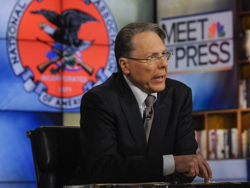 Wayne LaPierre bijt van zich af.