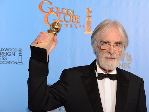Regisseur Michael Haneke mocht het beeldje in ontvangst nemen voor de film 'Amour'