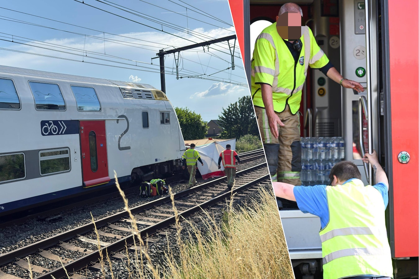 Bestuurster (70) overleden na aanrijding door trein op spooroverweg in Oost-Vlaamse  Elsegem | Foto | hln.be