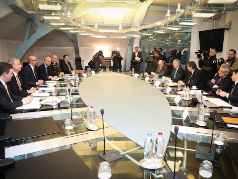archief - Een vergadering van de Nationale Veiligheidsraad.
