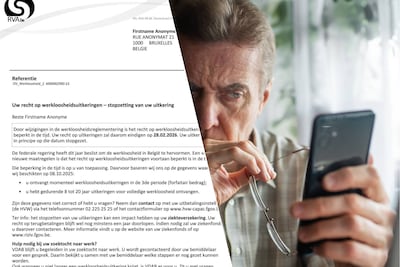 RVA stuurt nieuwe reeks verwittigingsbrieven naar werklozen die uitkering verliezen