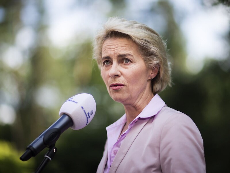 De Duitse minister van Defensie, Ursula von der Leyen.