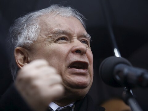 Jaroslaw Kaczynski, leider van de Poolse conservatieven.