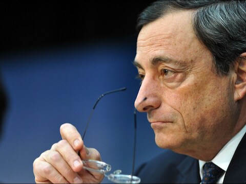 Mario Draghi, president van de ECB.