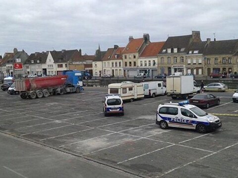Het marktplein in Saint-Omer.