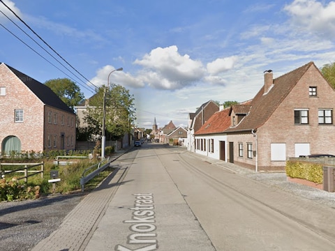 De man werd geflitst in de Knokstraat in Poeke (Aalter).