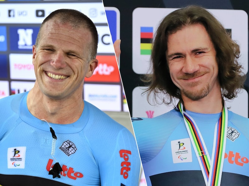 Twee keer zilver: Ewoud Vromant en Niels Verschaeren schenken België eerste medailles op openingsdag WK G-baanwielrennen