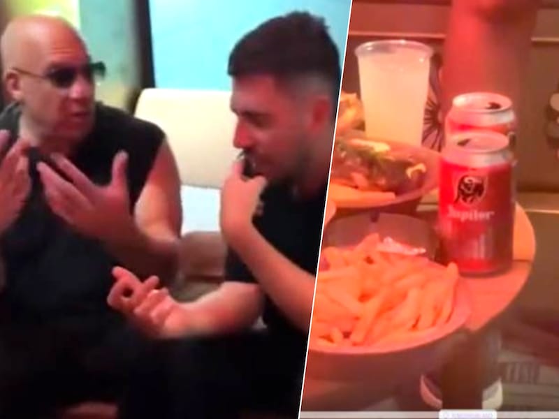 KIJK. Zo gaat het in de backstage van Tomorrowland: Vin Diesel eet stoofvlees en frietjes samen met Dimitri Vegas