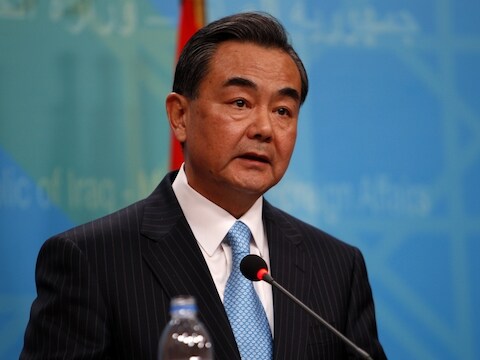 De Chinese minister van Buitenlandse Zaken Wang Yi.