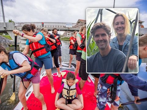 Suppen op de Leie in Deinze met TeamAdventure, Inzet: Daan Boydens en Valerie Torck.