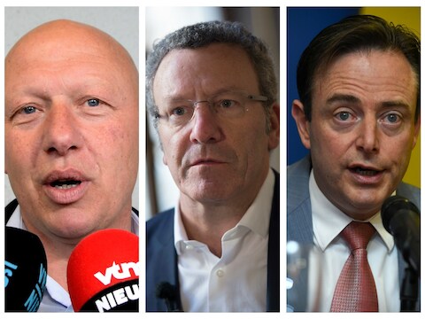 Burgemeesters Hans Bonte, Yvan Mayeur en Bart De Wever.