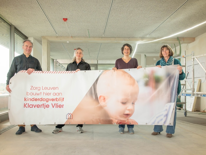 Zorg Leuven maakt de naam van nieuw kinderdagverblijf in Kessel-Lo bekend: Klavertje Vlier.