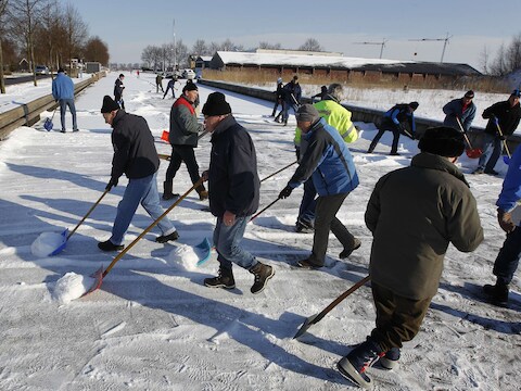 Ook vorig jaar werd er in Nederland gehoopt op een Elfstedentocht.