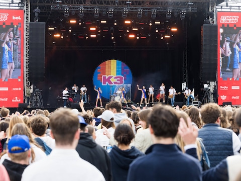 Student Kick-Off lokte vorig jaar duizenden studenten voor het optreden van K3.