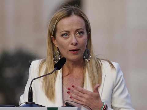 De Italiaanse premier Giorgia Meloni.