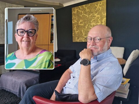 Guy Beeusaert, de man van burgemeester Ria Beeusaert-Pattyn van Lichtervelde / (inzet: Ria Beeusaert-Pattyn, burgemeester van Lichtervelde)