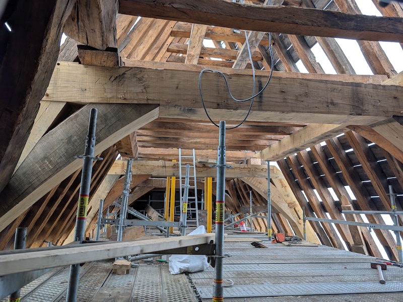 Tijdens Open Monumentendag kan je de renovatie van het Groot Vleeshuis van dichtbij gaan bewonderen. 