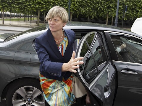 Minister Sabine Laruelle.