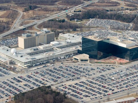 Het NSA-hoofdkantoor in Fort Meade in de staat Maryland.