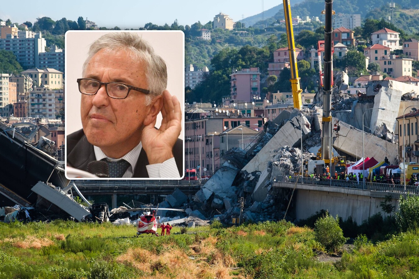 Ex-topman van Italiaanse wegbeheerder veroordeeld tot 12 jaar cel voor instorting van snelwegbrug in Genua | Foto | hln.be