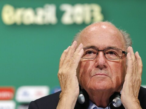 Voorzitter van de FIFA Sepp Blatter