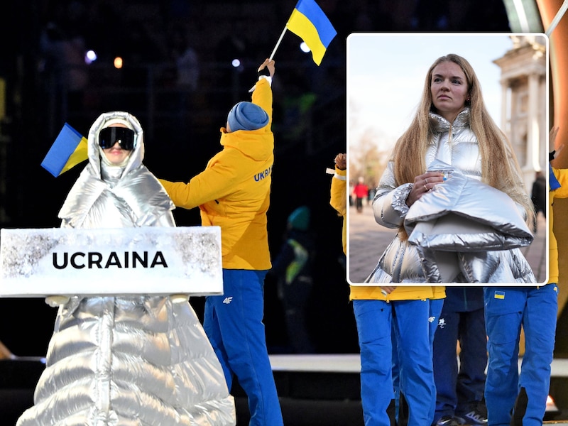 Russische vrouw onthult dat zij het gezicht was achter Oekraïense delegatiebord tijdens openingsceremonie